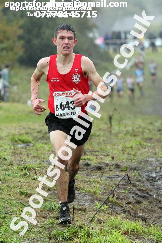 Junior men, National Cross Country Relay Champs., Berry Hill Park, Mansfield.  Photo: David T. Hewitson/Sports for All Pics